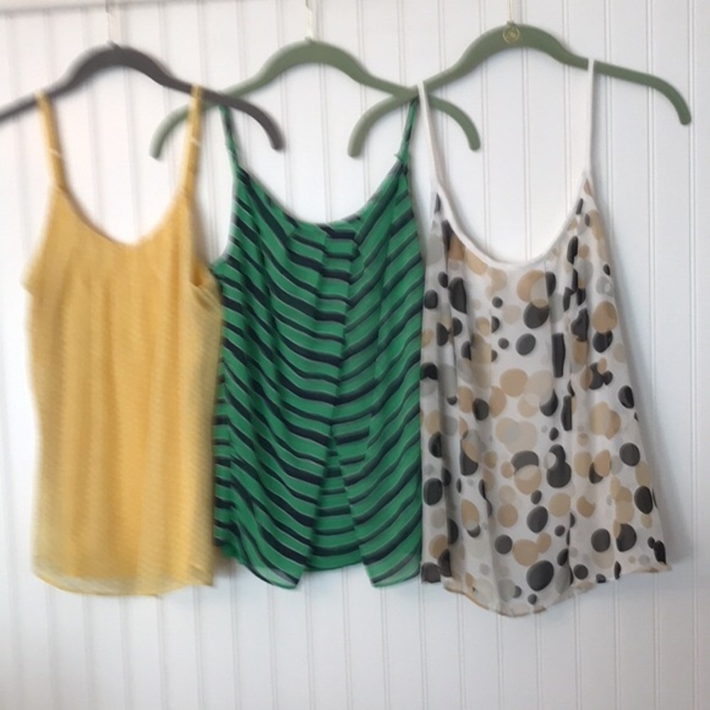 Bundle. New York and Co 3 Sheer Tank Tops size XS